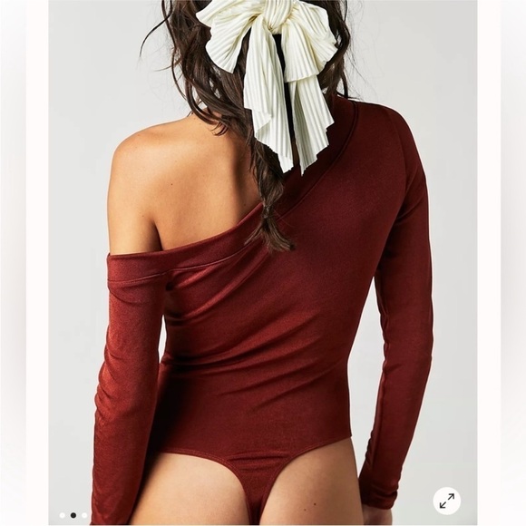Free People Off shoulder That’s Hot Bodysuit. - Picture 7 of 13